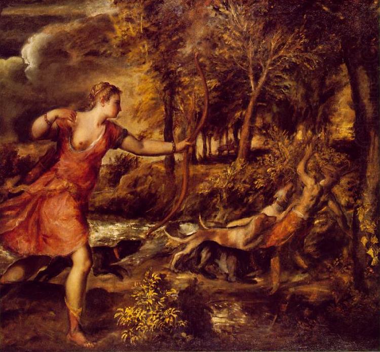 TIZIANO Vecellio Death of Actaeon jhfy china oil painting image